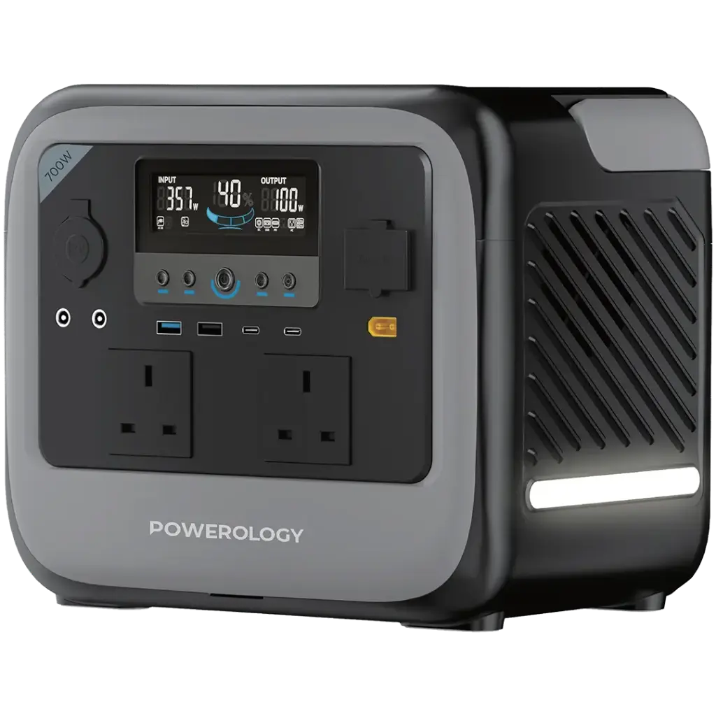 محطة طاقة متنقلة 700 واط Powerology Pater II — للبيت وانقطاع الكهرباء