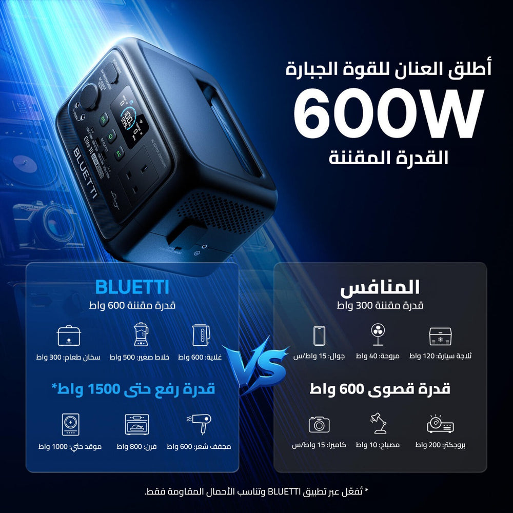 قوة 600 واط تشغّل أجهزتك